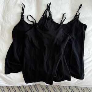 Old Navy Black Nursing Tanks Size M EUC